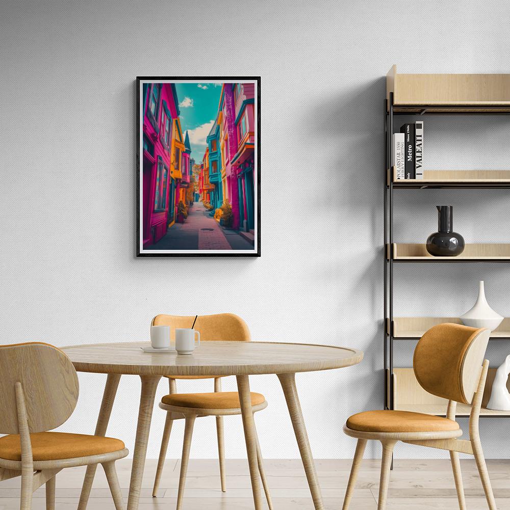 Maisons Colorées dans un intérieur