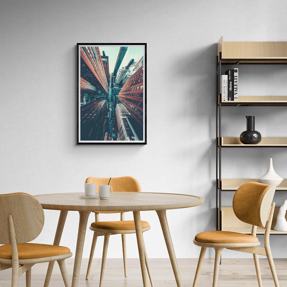 Gratte-ciels dans un intérieur
