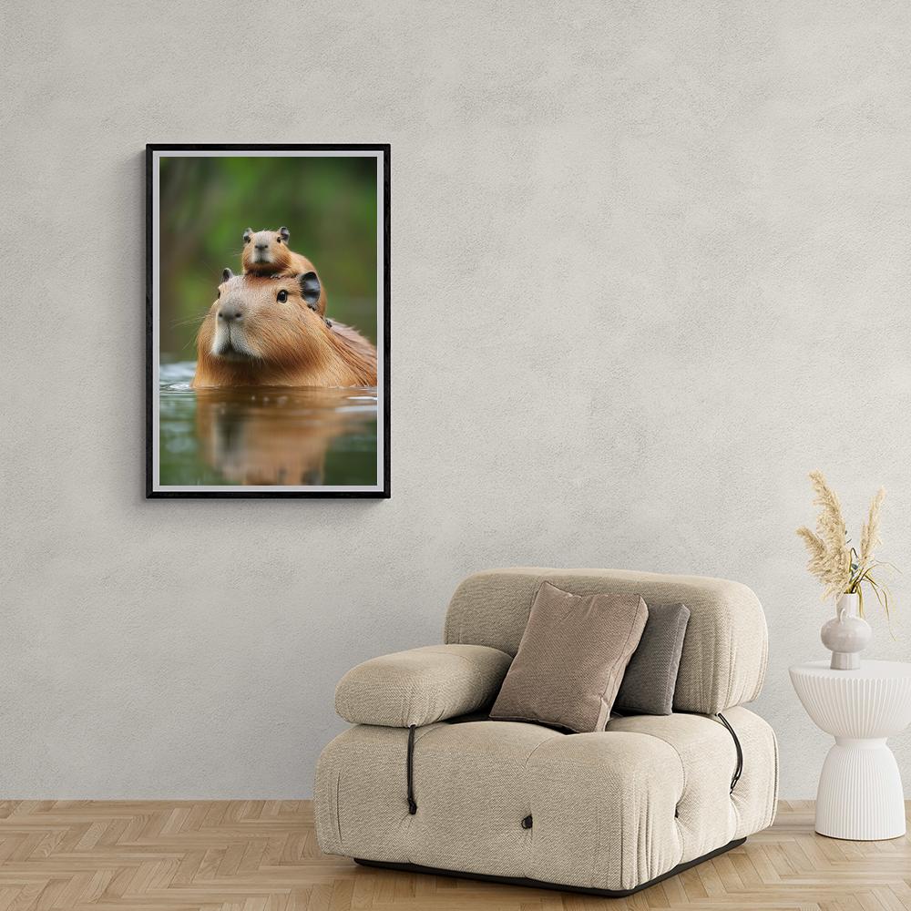 Capibara dans un intérieur
