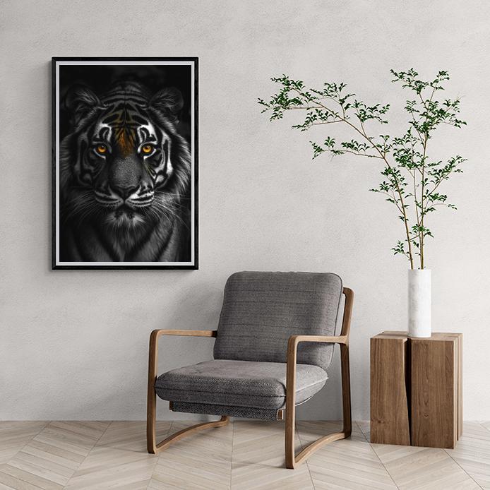 Tigre dans un intérieur