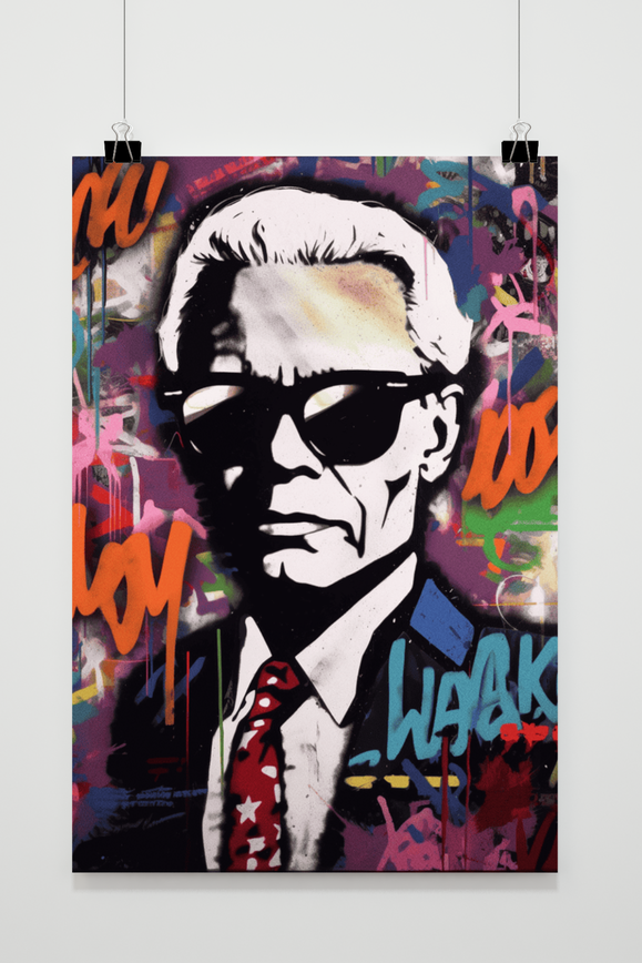 Karl Lagerfeld Pink poster