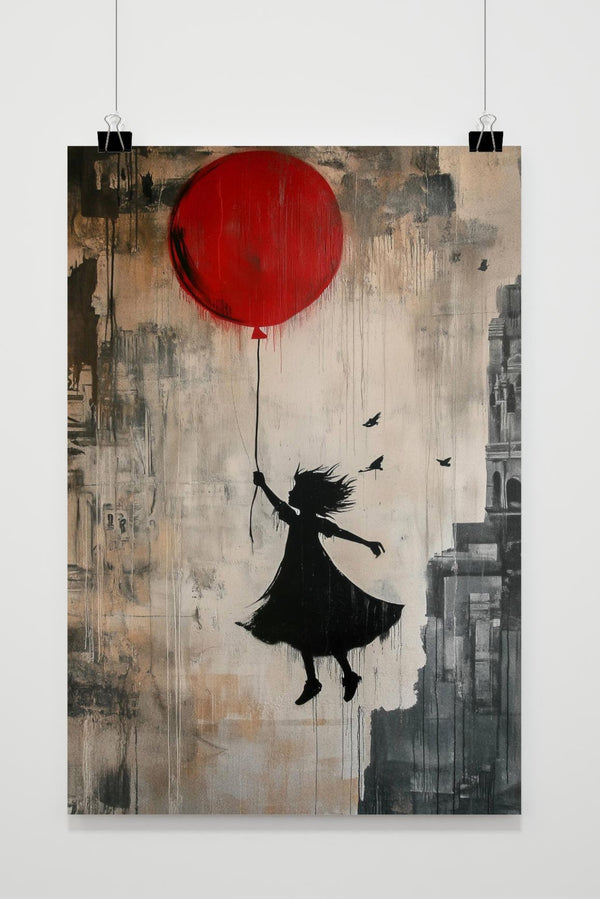 Meisje Banksy poster