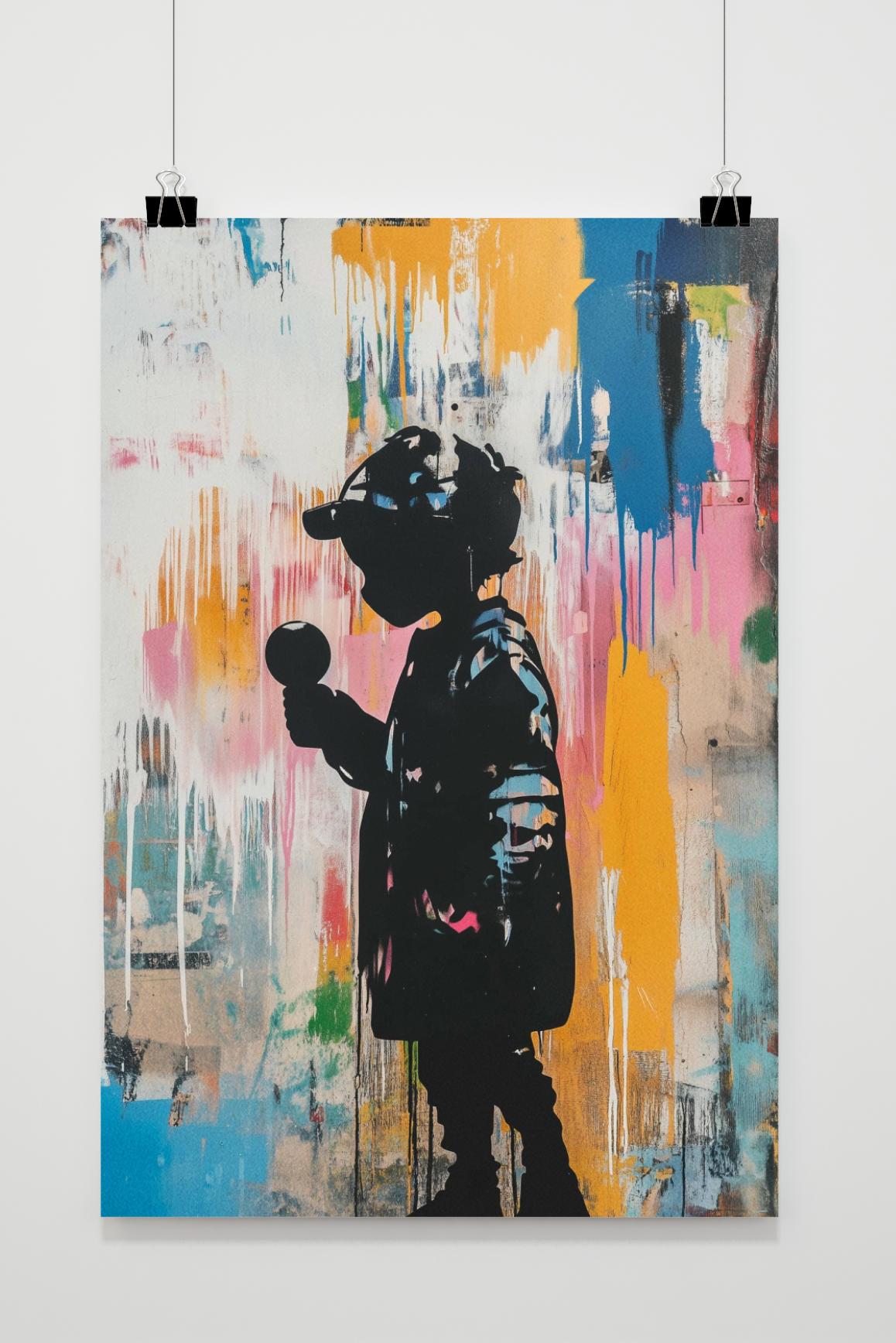 Affiche Garçon Banksy de 25 Artstreet