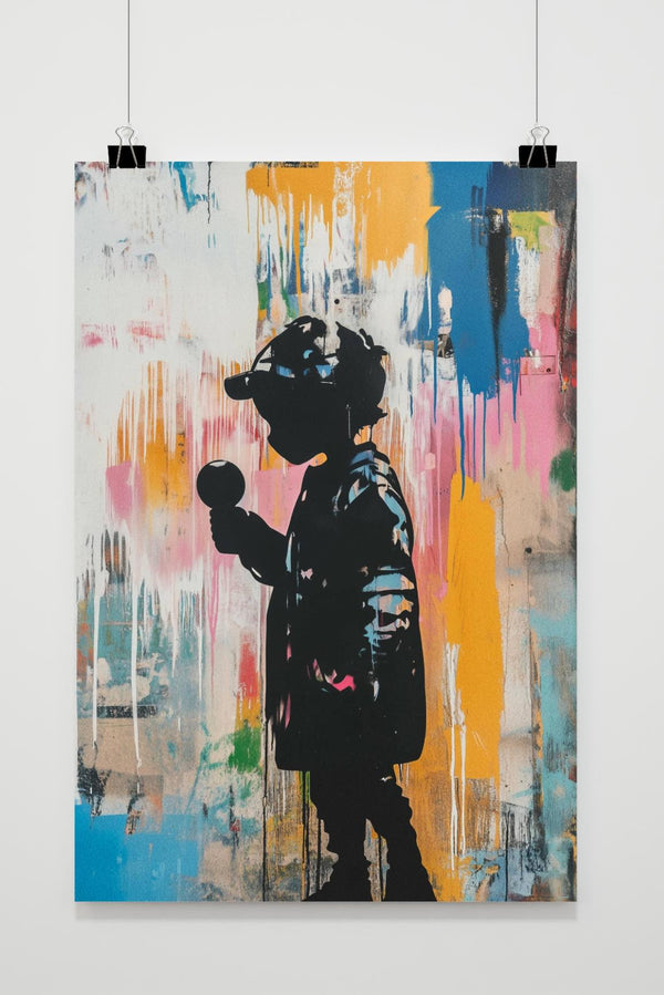 Jongen Banksy poster