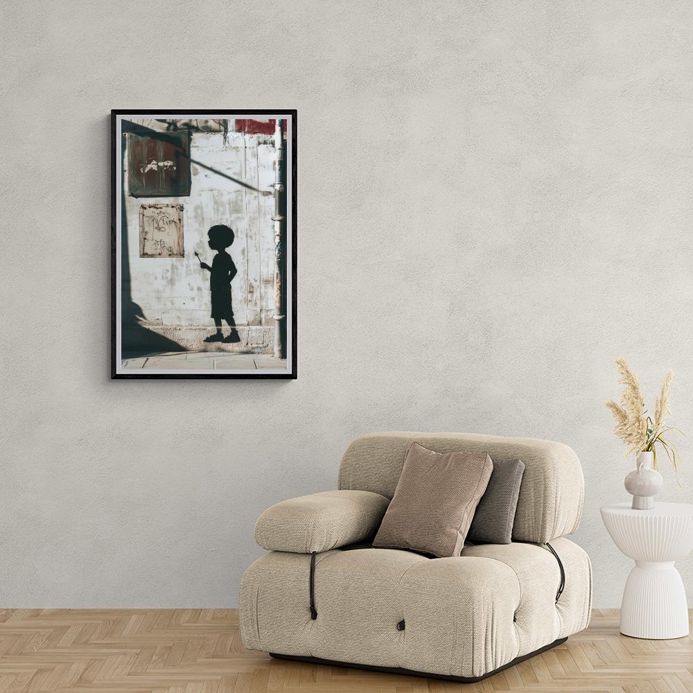 Banksy Garçon dans un intérieur