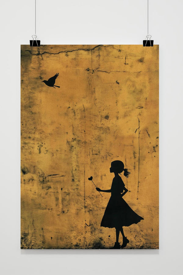 Banksy Meisje poster