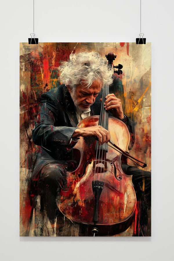Póster Cello Hombre