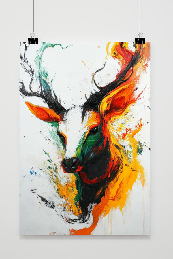 Hert Aquarel poster