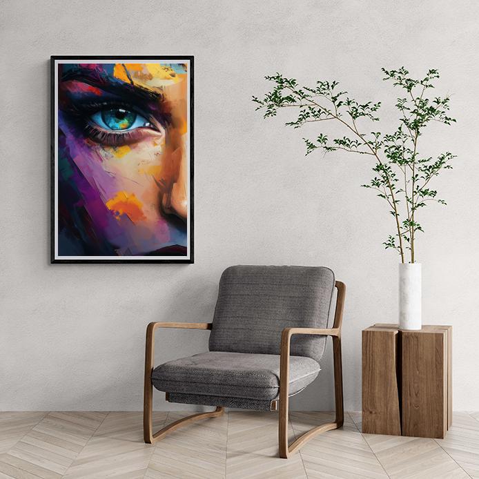 Œil dans un intérieur