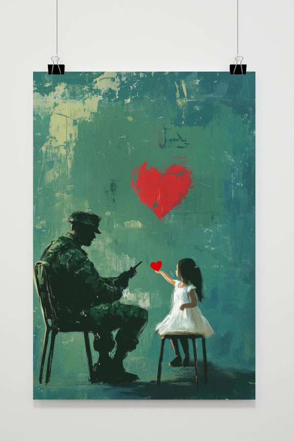 Affiche Soldat Aquarelle