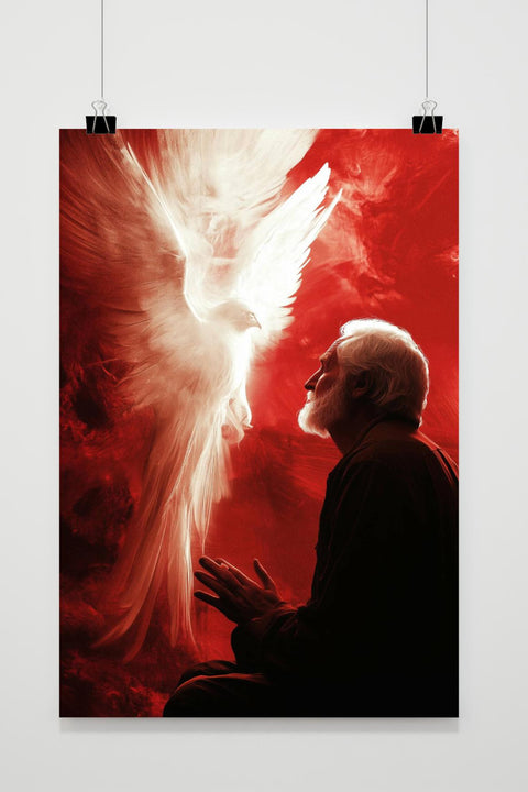 Póster Hombre en Oración