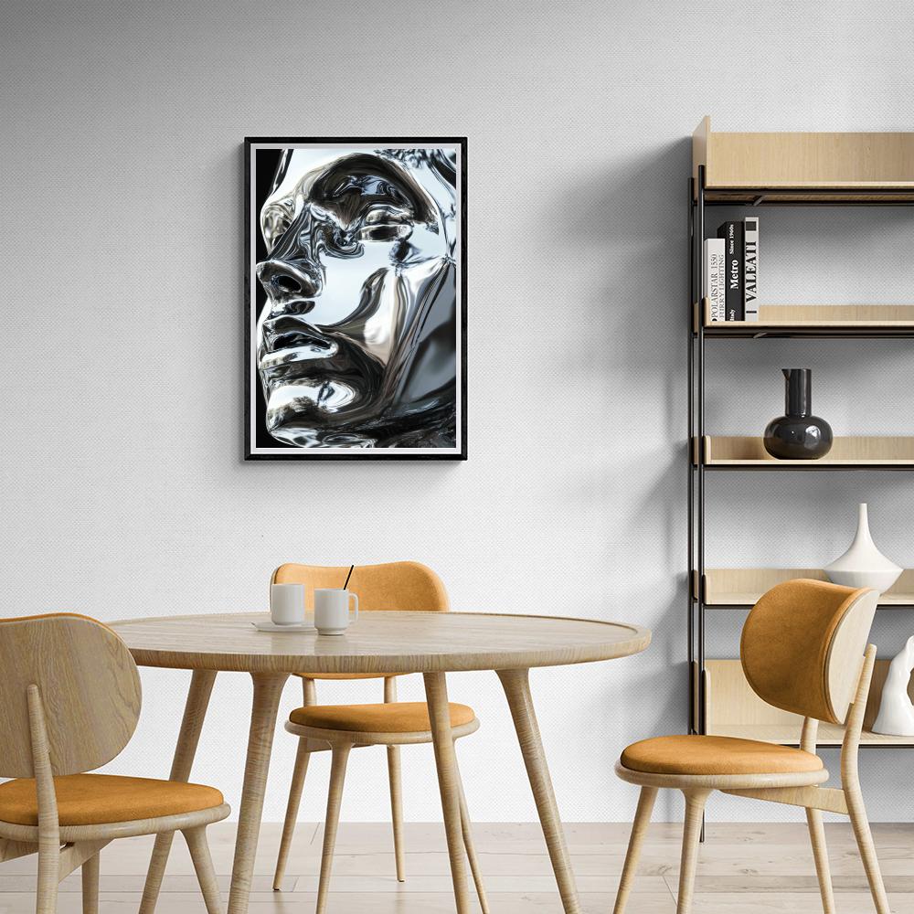 Visage de Fer dans un intérieur