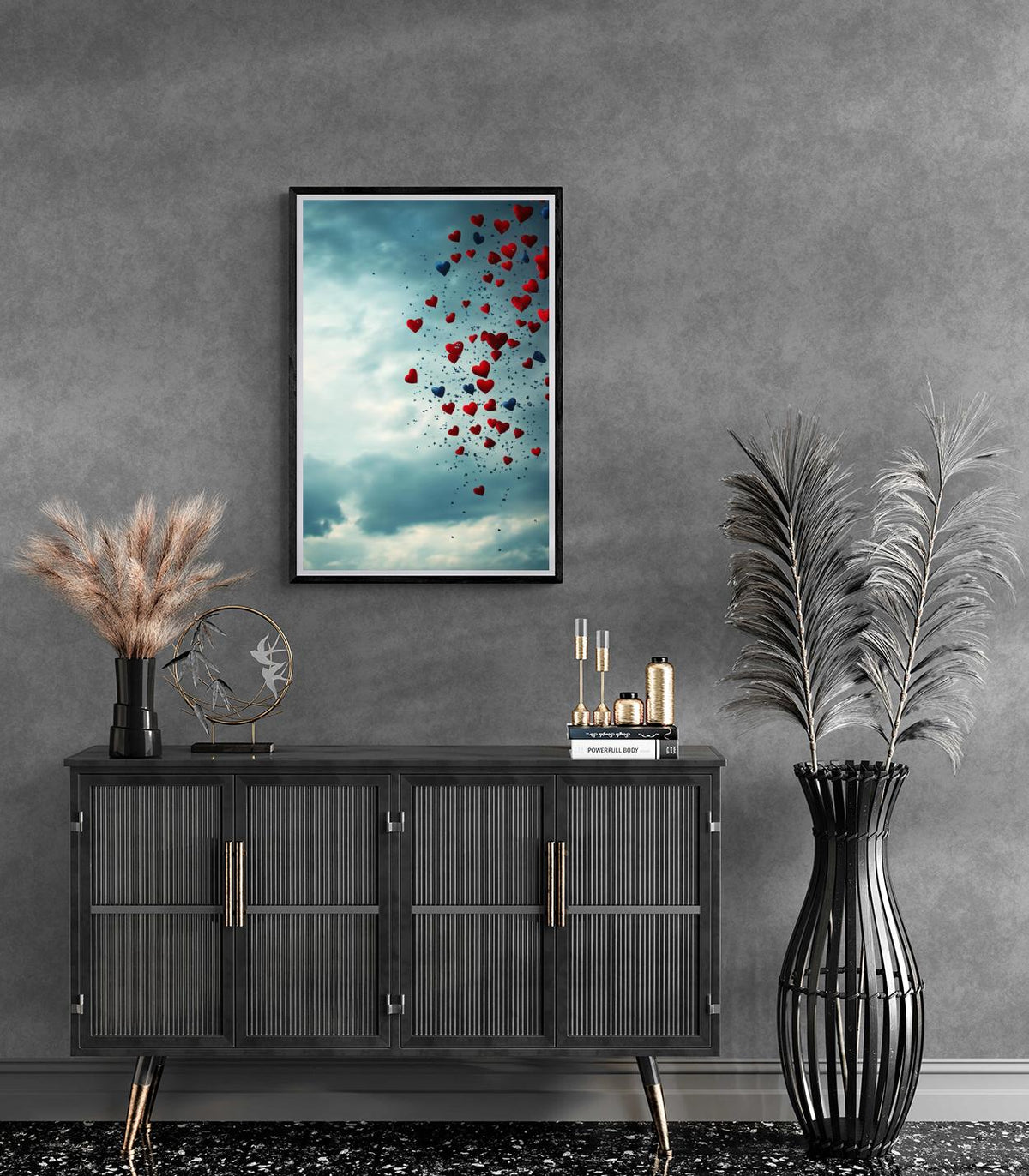 Ciel de Cœurs dans un intérieur