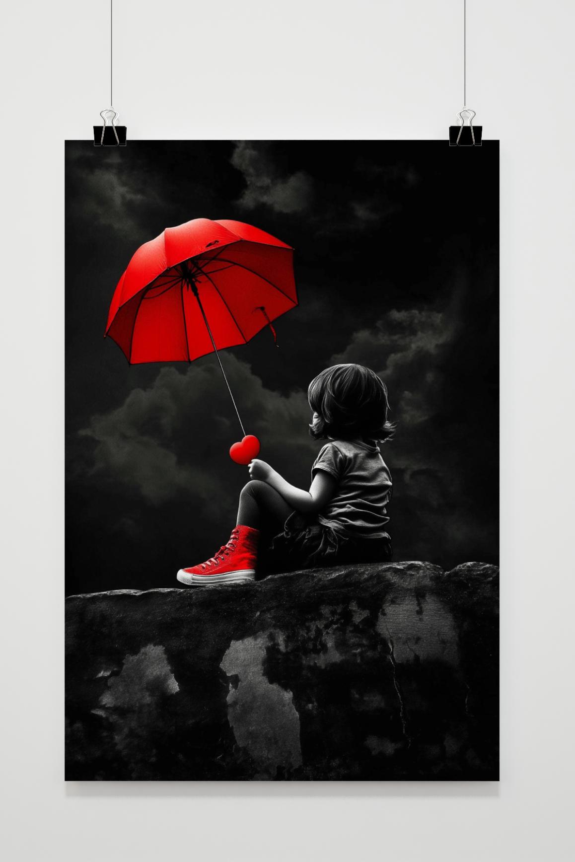 Affiche Parapluie Banksy de 25 Artstreet