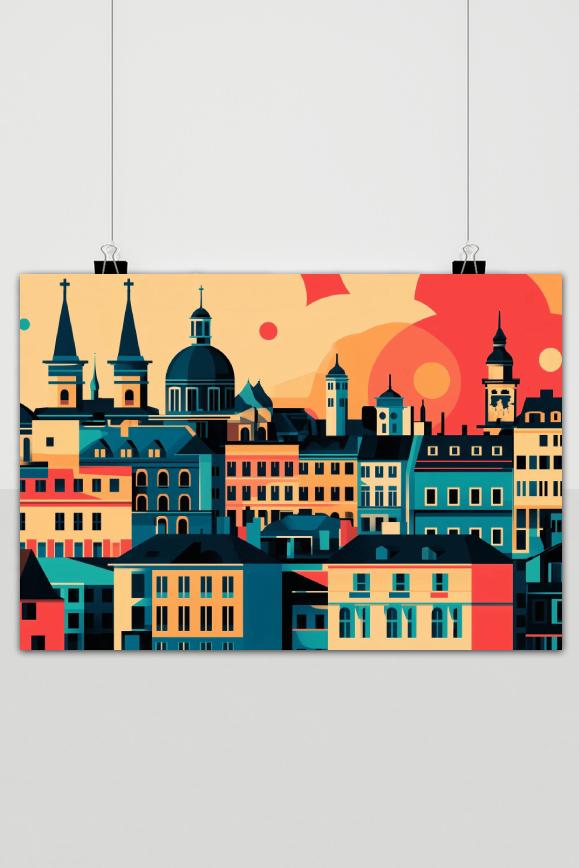 Póster Viena Pop Art