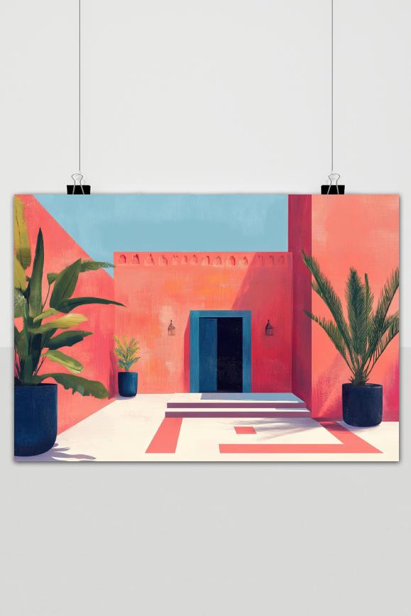 Affiche Marrakesh Marokko de 25 Artstreet