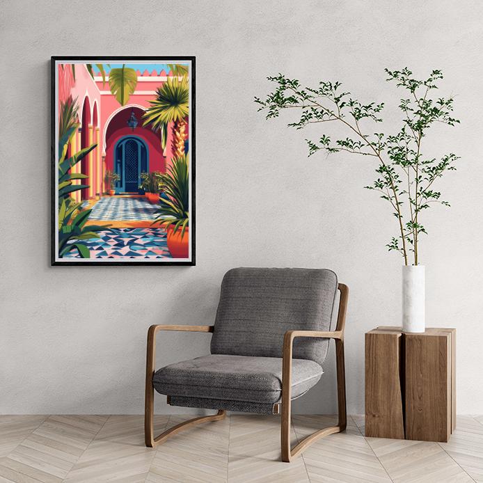 Marokko Huis dans un intérieur