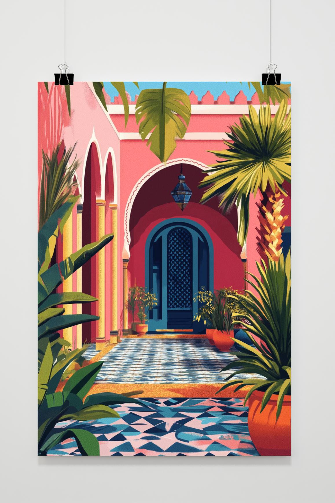 Affiche Marokko Huis de 25 Artstreet