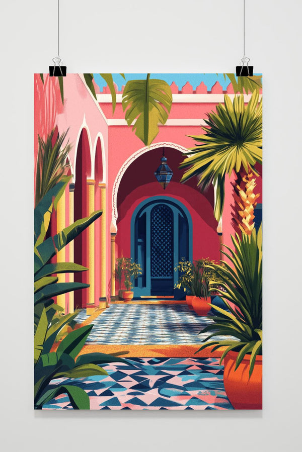 Marokko Haus Poster