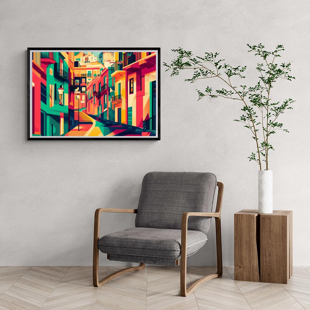 Madrid Street Art dans un intérieur