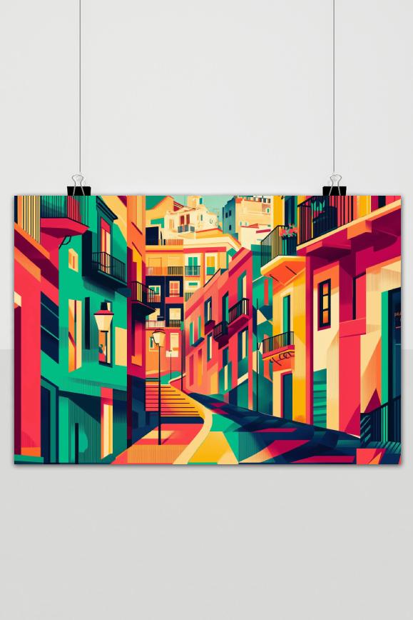 Affiche Madrid Street Art de 25 Artstreet