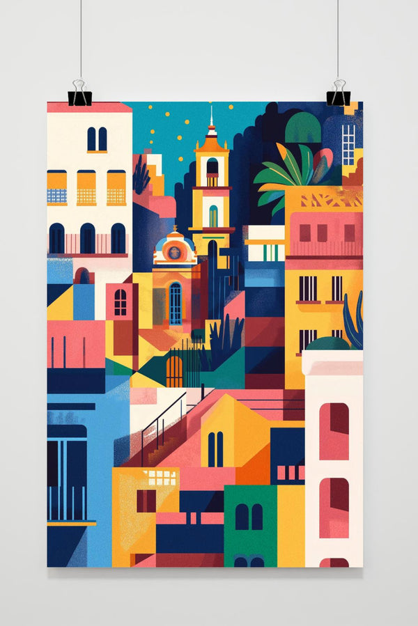 Póster Madrid Edificios