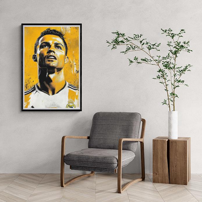 Cristiano Ronaldo dans un intérieur