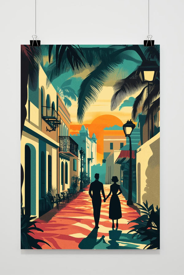 Póster Casablanca Pareja