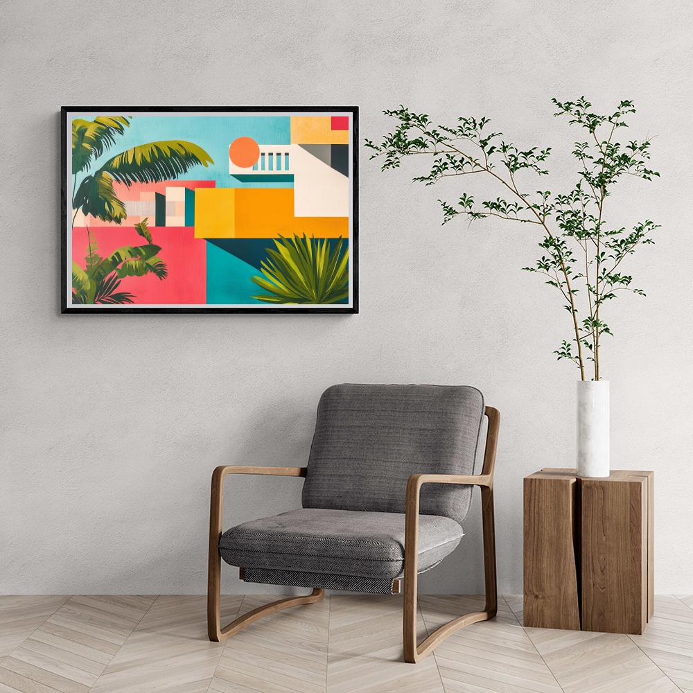 Plantes Colorées dans un intérieur