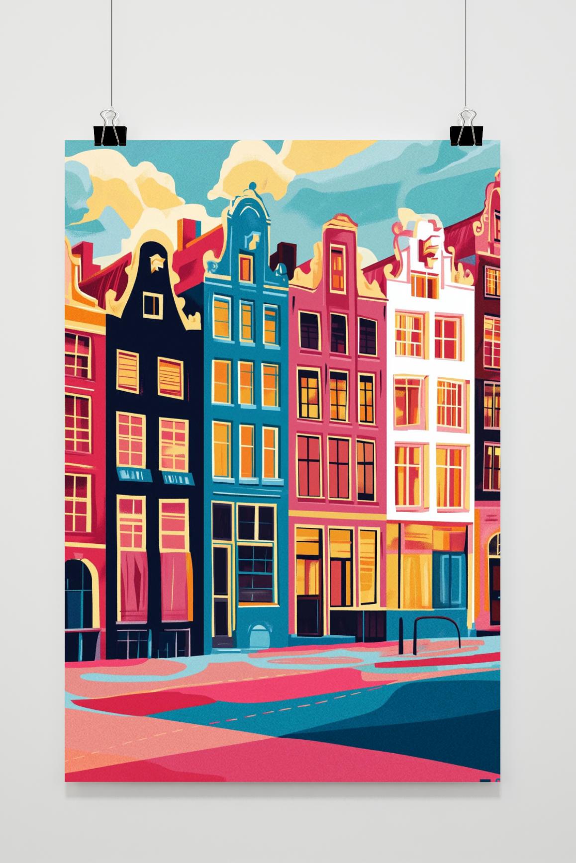 Affiche Amsterdam de 25 Artstreet