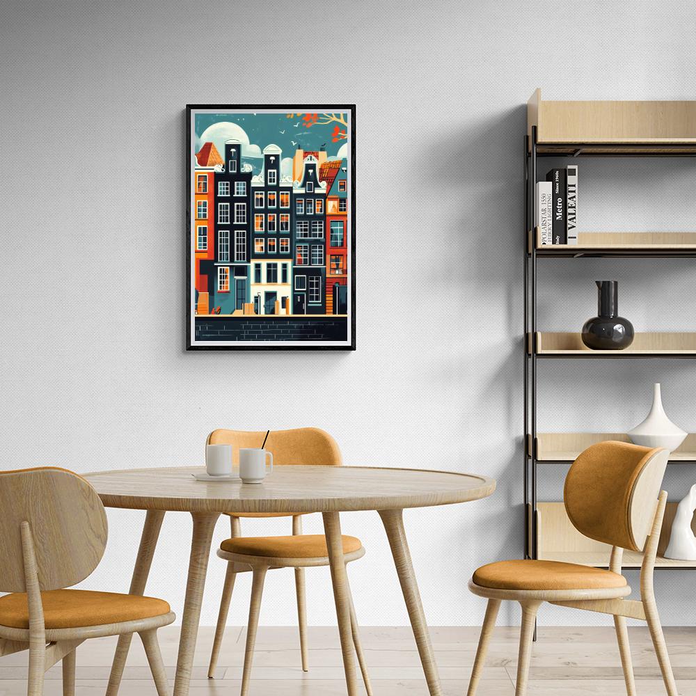 Amsterdam Bâtiments dans un intérieur
