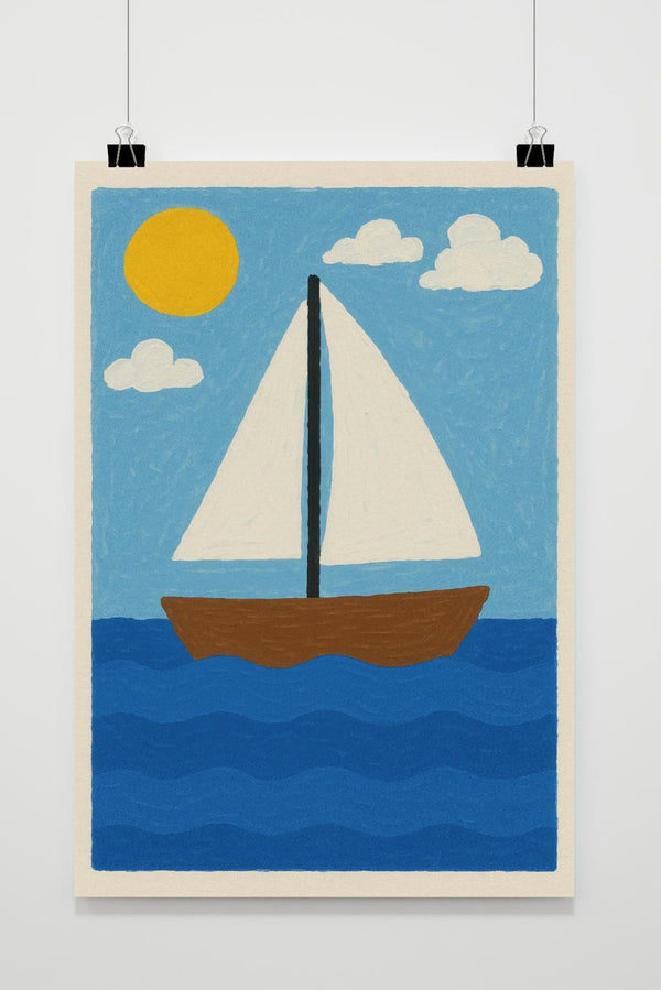Sailboat Aquarel Poster
