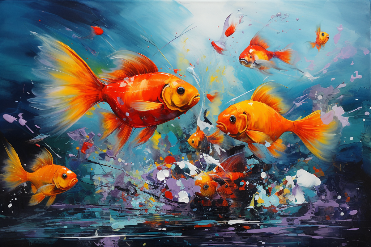 Poisson Rouge dans un intérieur