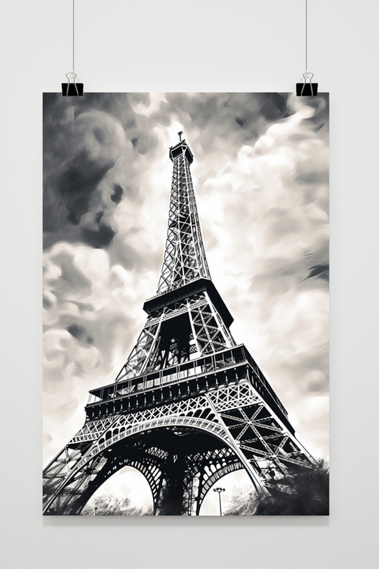 Eiffeltower Zwart Wit