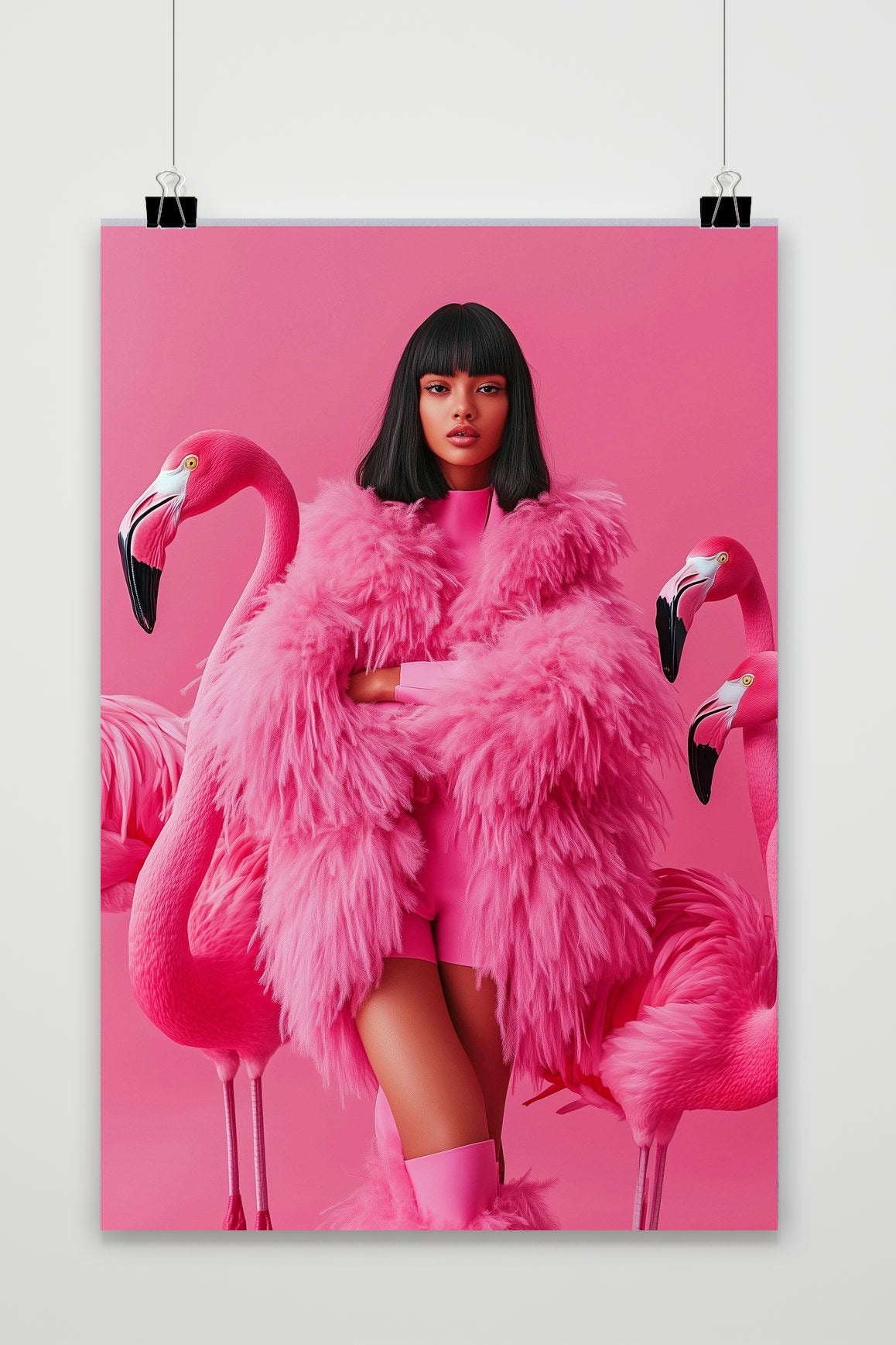 Póster Flamingo Fashion de 25 Artstreet