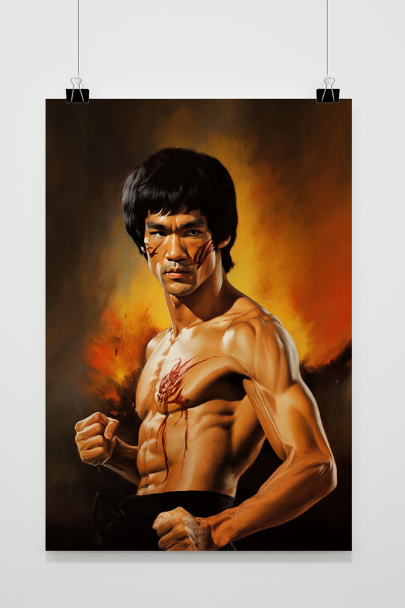 Póster Bruce Lee Gevecht de 25 Artstreet