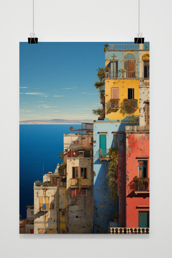 Póster Vakantiehuisjes de 25 Artstreet