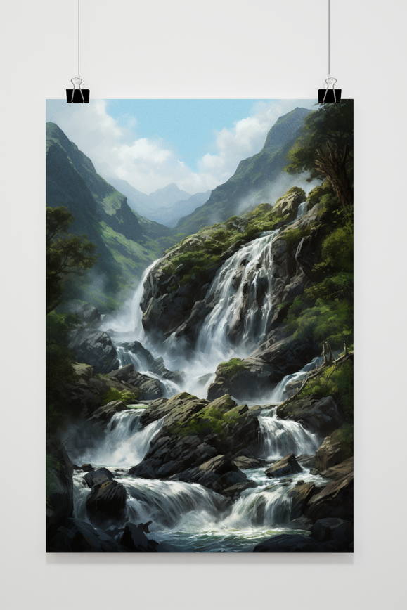 Póster Waterval de 25 Artstreet