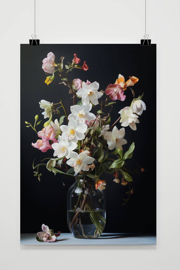Vaas Met Bloemen Poster