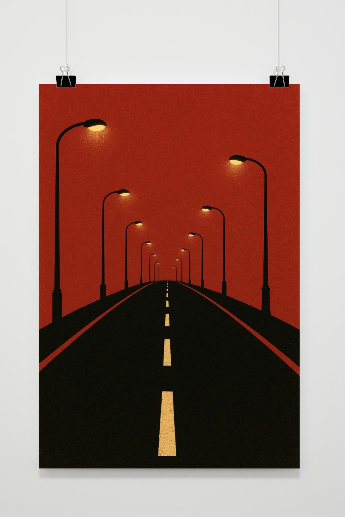 Street Lamps Minimalist in interieur