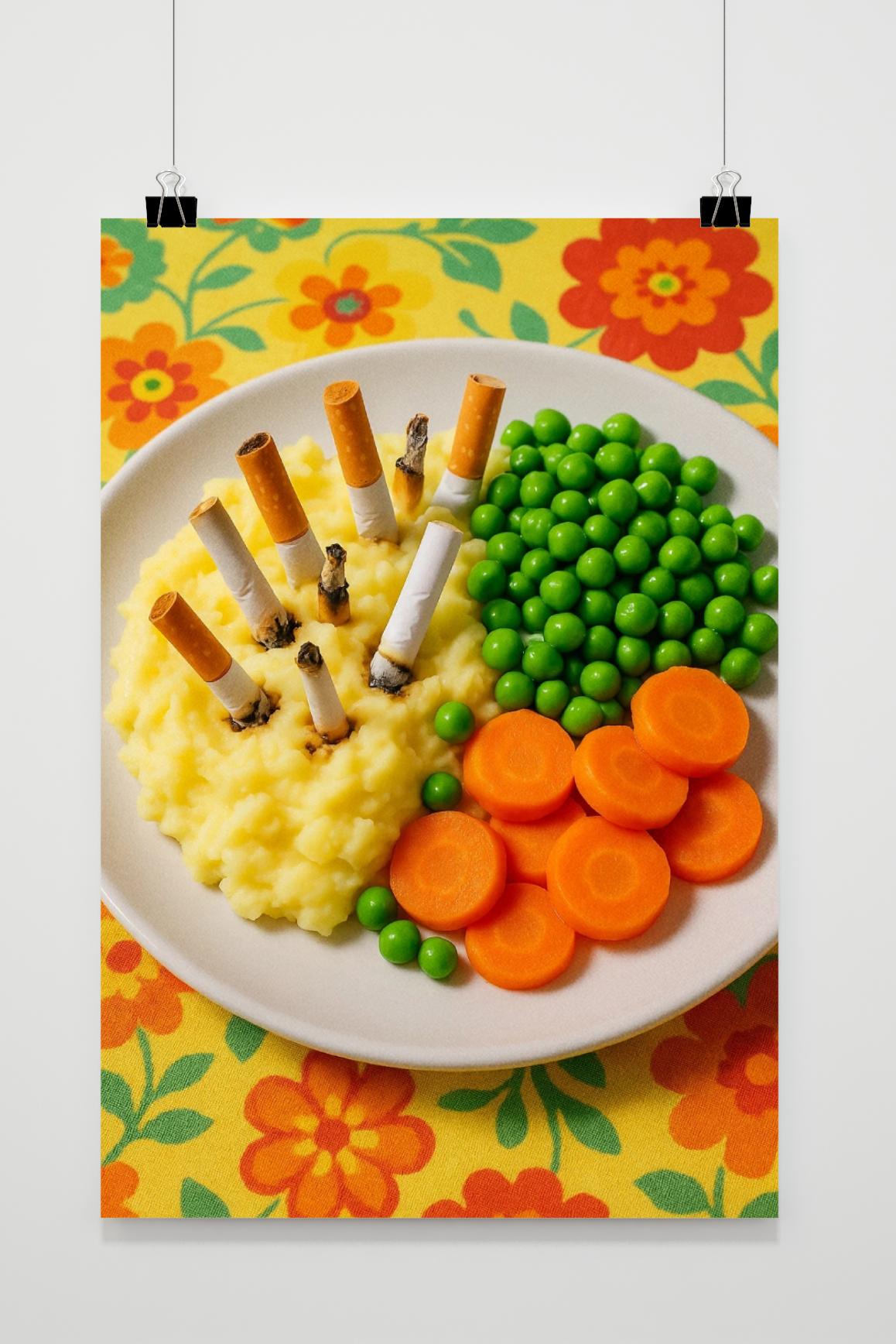 Food Cigarette poster van 25 Artstreet