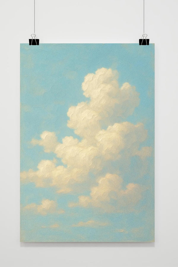 Cloud Aquarel Poster