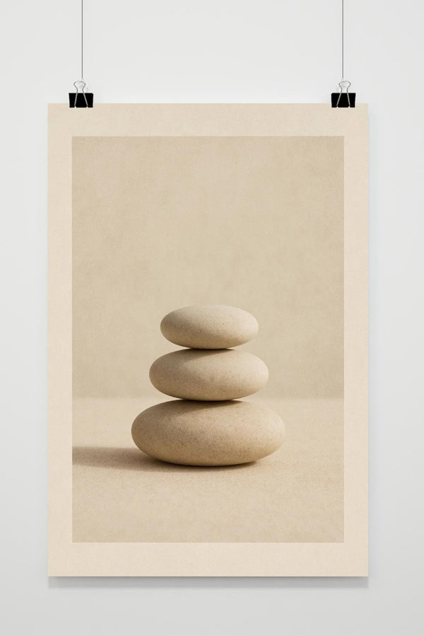 Stones Balance Zen poster