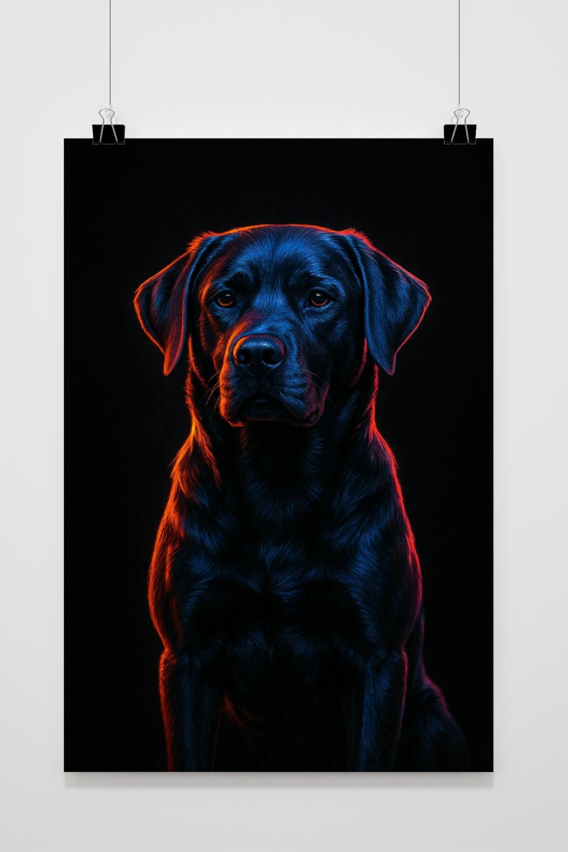 Labrador Dog im Interieur