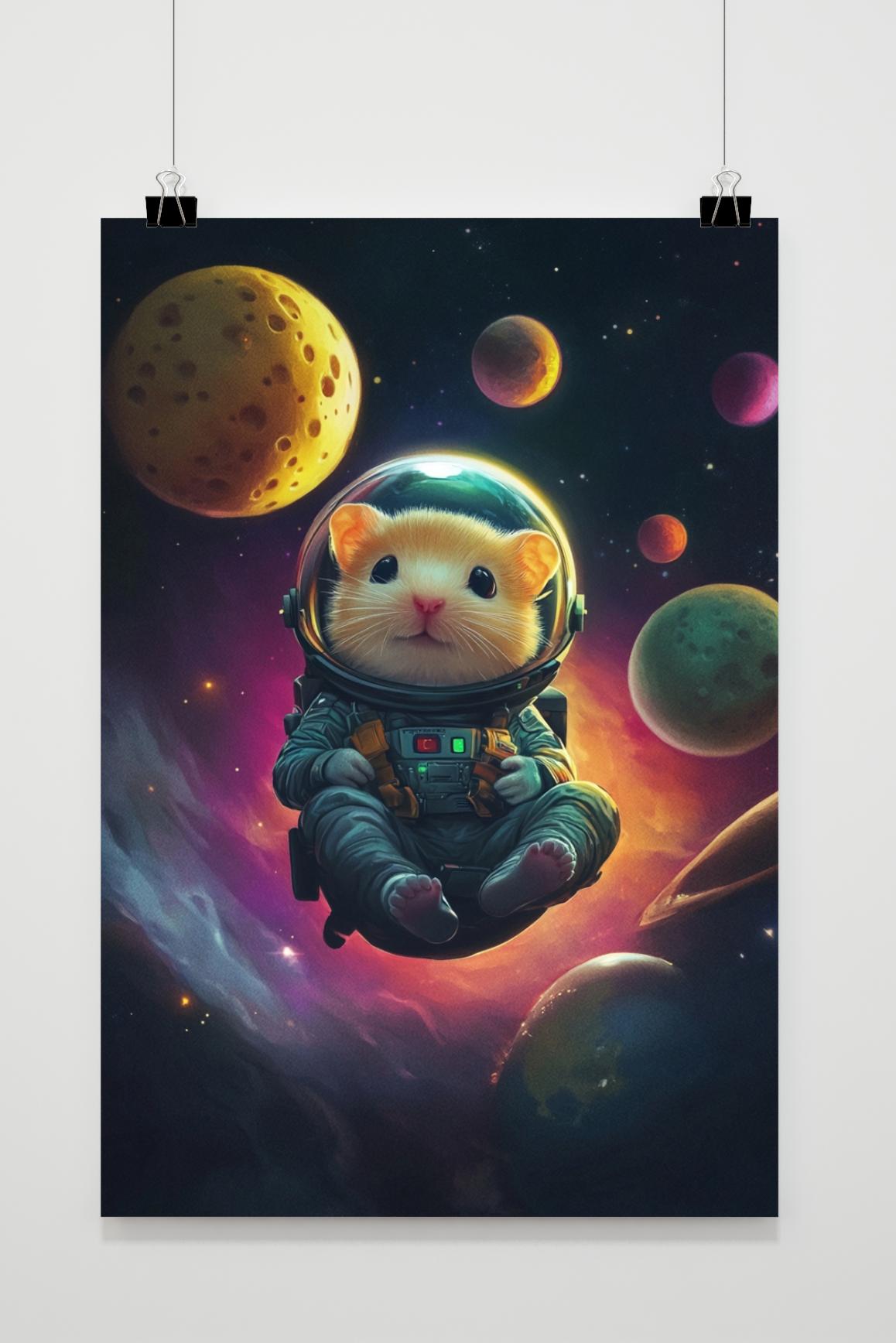 Haster Astronaut Space Cheese in an interior