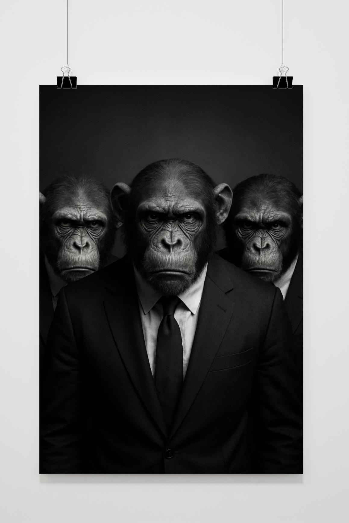 Ape Suit Zwart-Wit in interieur