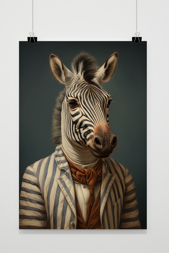 Póster Zebra In Pak de 25 Artstreet