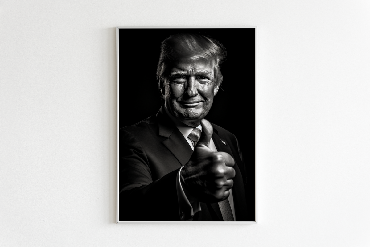 Donald Trump en un interior