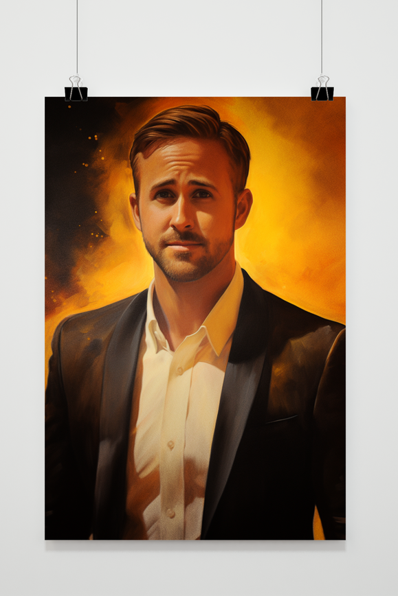 Póster Ryan Gosling Abstracto