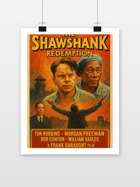 The Shawshank Redemption poster met witte rand